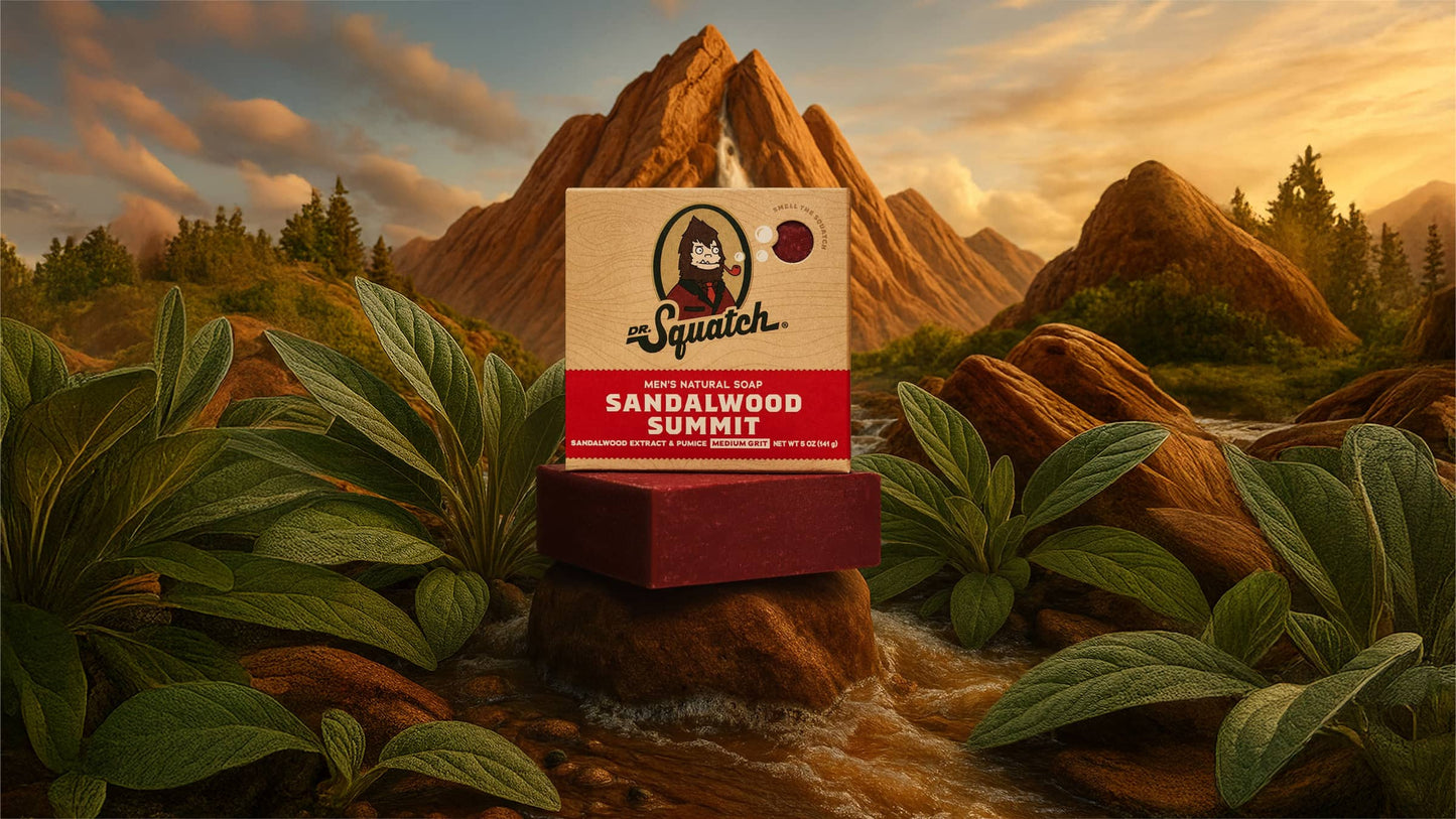 Cedarwood & Sandalwood Bar Soap - hero shot