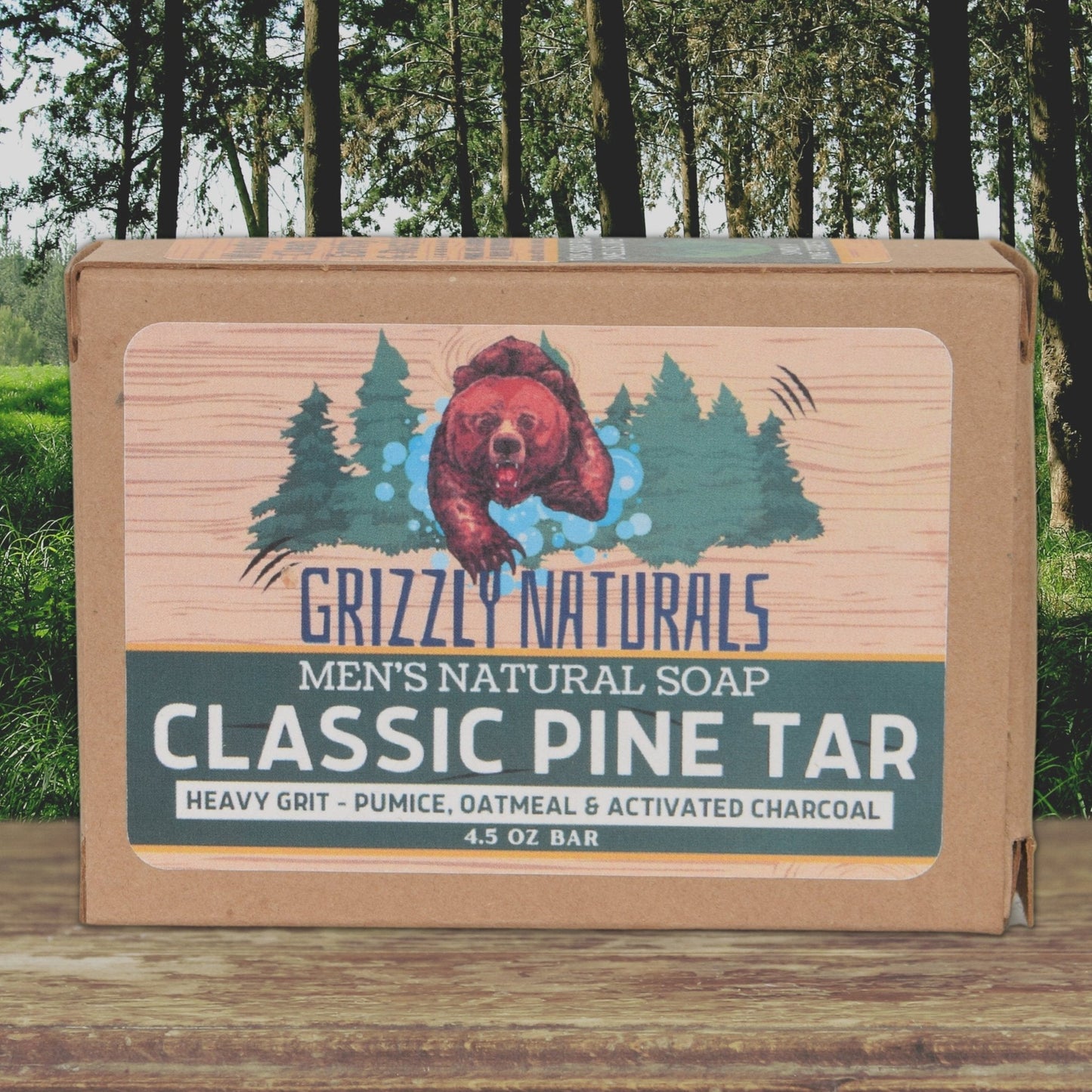 Pine Tar Rugged Bar Soap - lifestyle